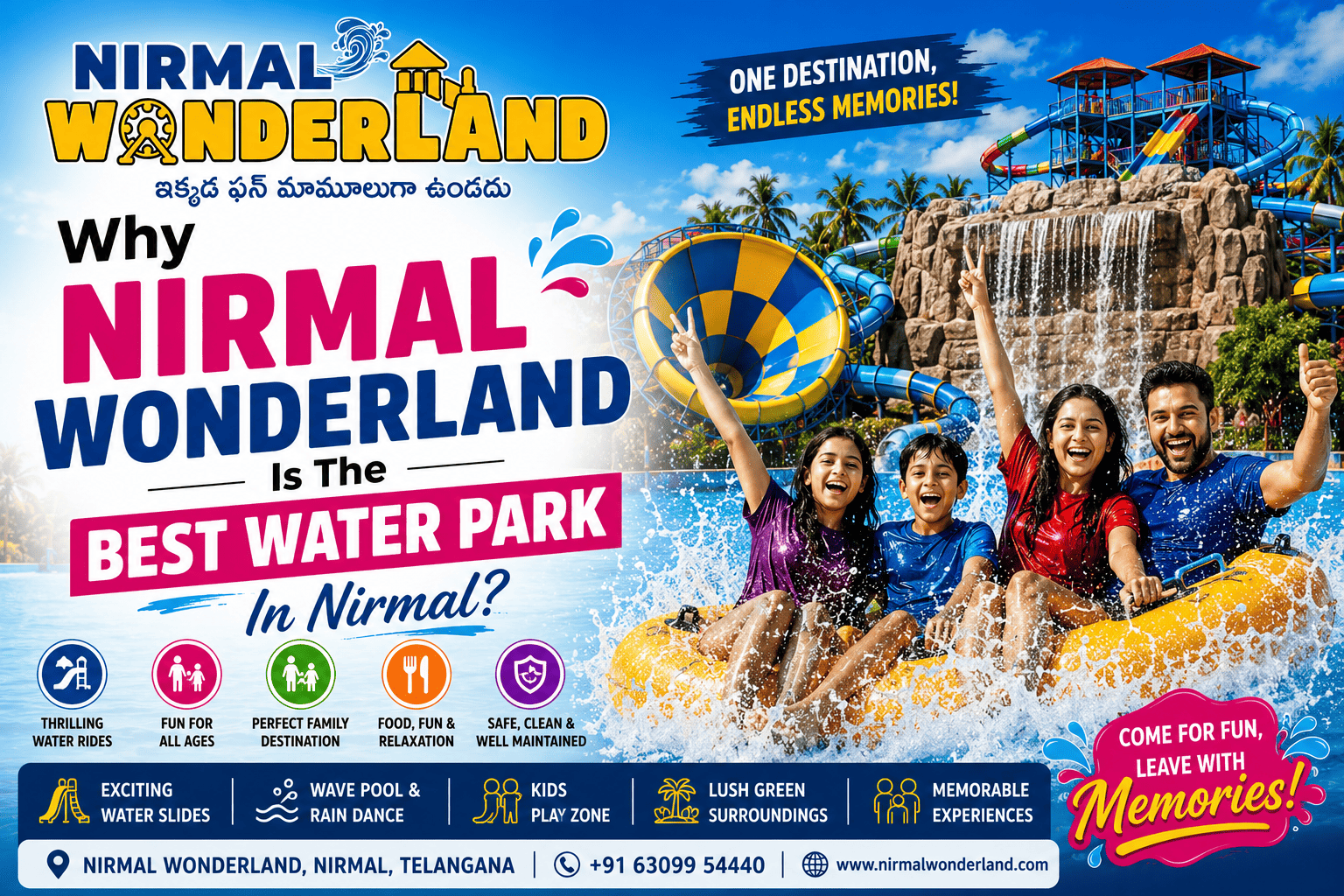 Why Nirmal Wonderland Is The Best Water Park In Nirmal?