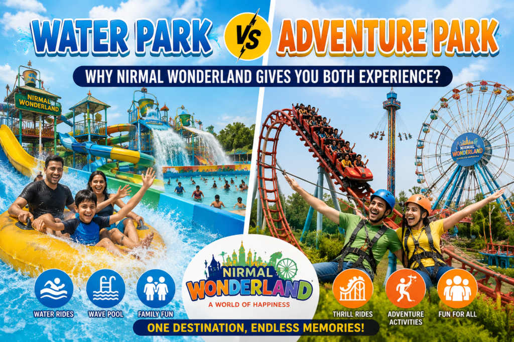 Water Park Vs Adventure Park