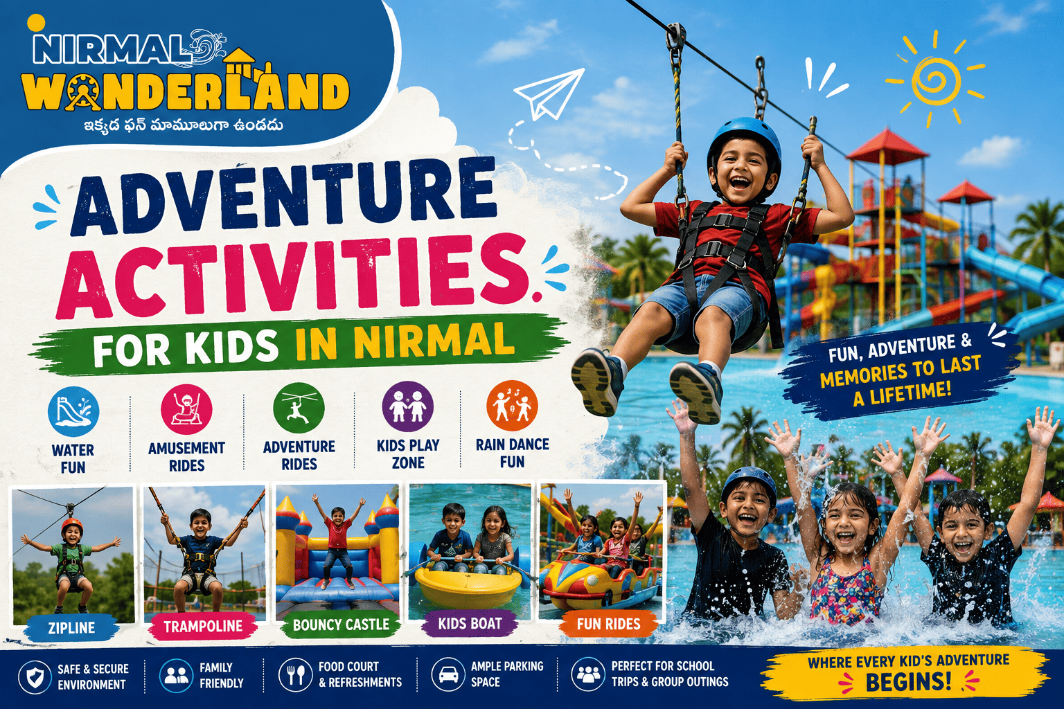 Adventure Activities For Kids In Nirmal